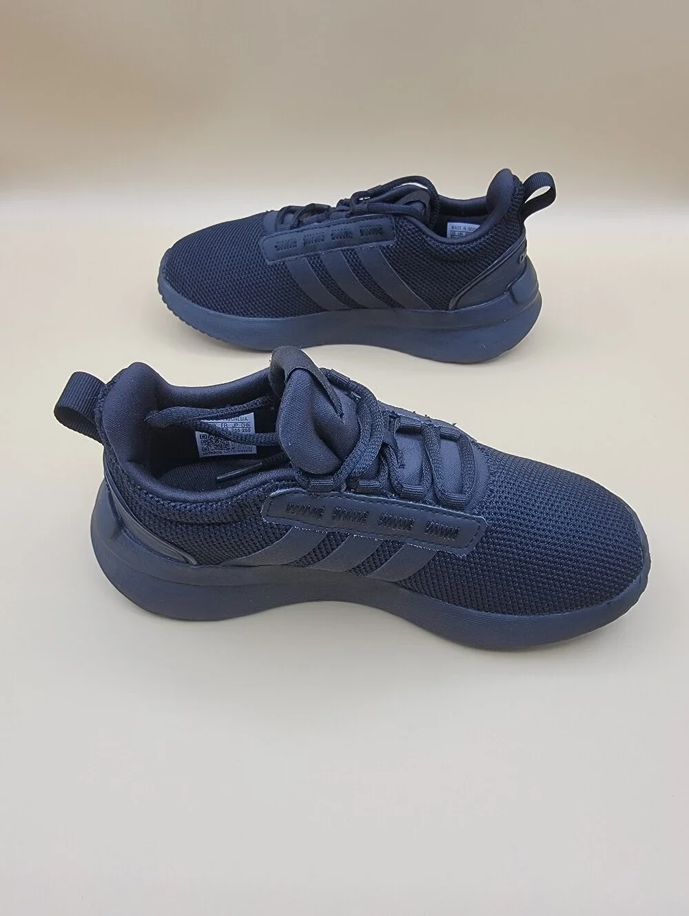 Adidas Racer TR21 Little Kids Shoes Size 1.5 Black Boys Girls Cloudfoam Running